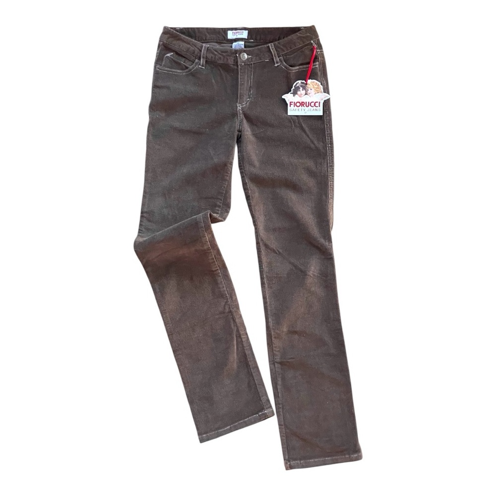 NWT Fiorucci Jeans Corduroy Pants Brown Western Size 28 New
